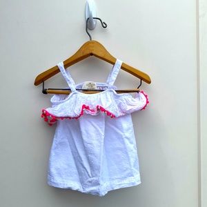 Kate Spade infant top. Size 18 months. Good used condition. Small stain as shown